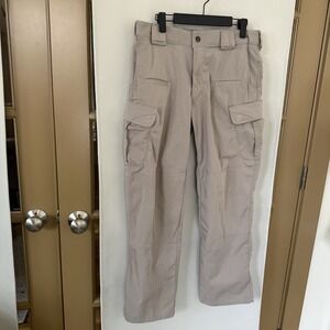 5.11 Tactical Men's 32x30 Tan Beige Regular Fit Taclite Pro Riptsop Cargo Pants